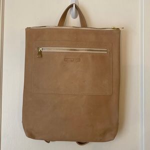 Parker clay leather backpack